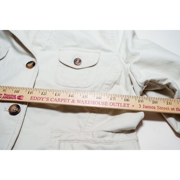 Ralph Lauren Polo Jeans Co XL Cotton white jean jacket womens - Picture 6 of 7